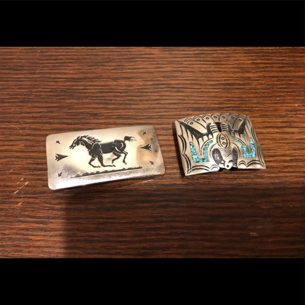 Sterling silver belt buckles